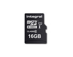 Carte mémoire Micro SD Integral UltimaPro 16 Go Class 10 + adaptateur SD (90Mo/s)
