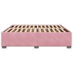 vidaXL Cadre de lit sans matelas rose 200x200 cm velours