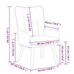 Fauteuil Relaxant vidaXL Gris Nuage en Tissu