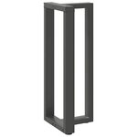 vidaXL Pieds de table de bar en T  2 pièces  anthracite  50 x 35 x (100-101) cm  acier