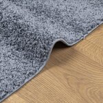 vidaXL Tapis shaggy PAMPLONA poils longs moderne bleu 140x200 cm