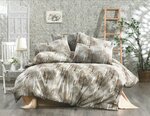 Parure de lit beige TREE 240 x 220 cm