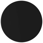 vidaXL Meuble d'appoint Noir Ø40 x 50 cm Bois d’ingénierie