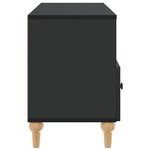 vidaXL Meuble TV 102 x 34 5 x 50 cm Noir Bois d’ingénierie