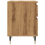 vidaXL Table de chevet chêne artisanal 40x35x50 cm bois d’ingénierie
