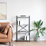 vidaXL Bibliothèque Sonoma gris 60 x 30 x 118 cm Bois d'ingénierie