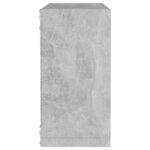 vidaXL Étagères cube murales 4 Pièces Gris béton 30x15x30 cm