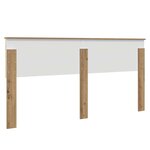 vidaXL Tête de lit Chêne artisanal 180 cm Bois d'ingénierie