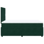 vidaXL Sommier à lattes de lit avec matelas vert foncé 120x190 cm