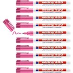 Marqueur Permanent 400 Rose Pointe Fine 1 mm x 10 EDDING