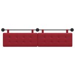 vidaXL Tête de lit suspendue Bordeaux Simili cuir