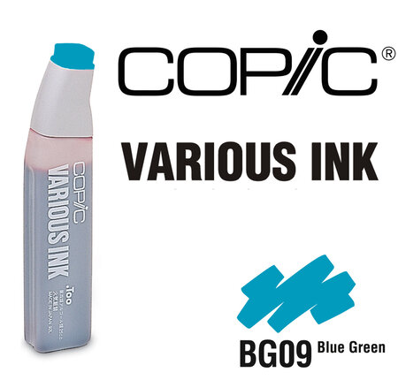 Encre various ink pour marqueur copic bg09 blue green
