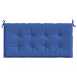 vidaXL Coussin de banc de jardin bleu royal 100x50x3 cm tissu oxford