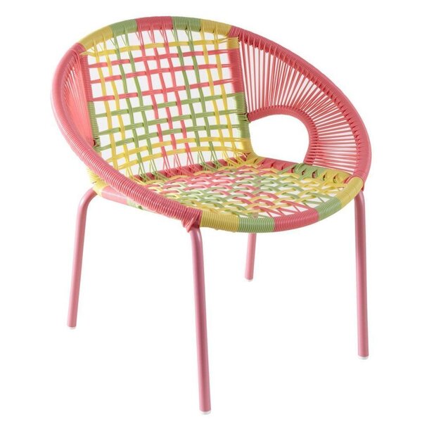 Fauteuil enfant multicolore en polyrésine