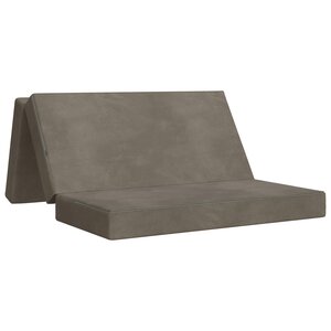 vidaXL Canapé-lit pliable 140 x 67 x 45 cm Gris clair