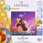 Tableau à diamanter disney 30x30 cm le roi lion