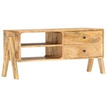 vidaXL Meuble TV 97 x 35 x 47 cm Bois de manguier massif