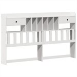vidaXL Cadre de lit sans matelas blanc 180x200 cm bois massif de pin