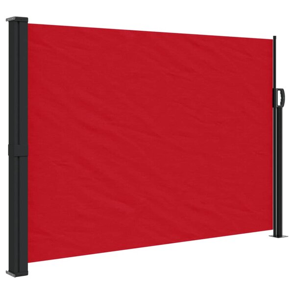 vidaXL Auvent latéral rétractable rouge 140x600 cm