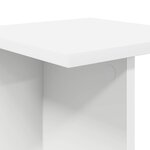 vidaXL Support de Plante Blanc 25 x 25 5 x 100 5 cm Bois d'ingénierie