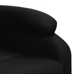 vidaXL Fauteuil de massage Noir Similicuir