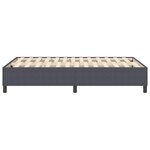 vidaXL Lit à ressorts Gris foncé 120 x 190 cm Tissu en velours côtelé
