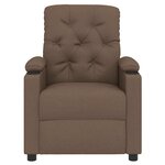 vidaXL Fauteuil inclinable Marron Tissu