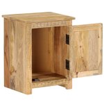 vidaXL Table de chevet Bois de manguier massif 40x30x50 cm