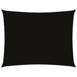 vidaXL Voile de parasol tissu oxford rectangulaire 2 5x3 5 m noir