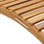 vidaXL Transat Marron 198 x 55 x 58 5 cm Bois de teck massif