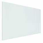 vidaXL Plaque en verre de cheminée Transparent 80 x 50 cm Verre