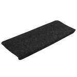 vidaXL Tapis d'escalier auto-adhésifs 30 Pièces anthracite 65x24 5x3 5 cm