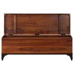 vidaXL Coffre de rangement 110x35x41 cm Bois d'acacia solide