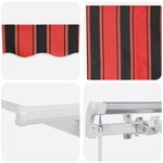 vidaXL Auvent Rétractable Orange 300 x 200 cm tissu