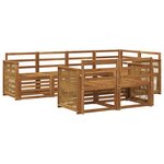 vidaXL Ensemble de canapés d'extérieur 6 pc Naturel