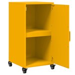 vidaXL Buffet jaune moutarde 36x39x72 cm acier laminé à froid
