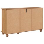 vidaXL Buffet avec tiroir Marron 133 5 x 40 x 79 cm Bois massif en pin