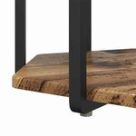 vidaXL Ensemble de tables d'appoint 2 Pièces Bois ancien et noir