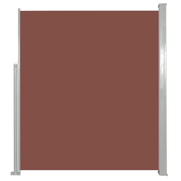 vidaXL Auvent latéral rétractable de patio 120x500 cm Marron