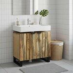 vidaXL Meuble de Lavabo de Salle de Bain Marron 62 x 33 x 58 cm