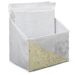 Boîte de rangement/tiroir pour meuble en tissu  - 31 x 31 cm - Sequin Blanc