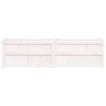 vidaXL Jardinière blanc 180x50x50 cm bois de pin massif