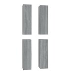vidaXL Meubles TV 4 Pièces Sonoma gris 30 5x30x110 cm Bois d'ingénierie