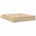 vidaXL Cadre de lit avec rangement Chêne Sonoma 236.5 x 200 x 31.5 cm
