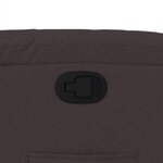 vidaXL Fauteuil inclinable Marron foncé Tissu