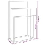 vidaXL Porte-serviettes sur pied Doré 48x24x79 cm Fer