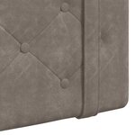 vidaXL Tête de lit suspendue Gris PU antique