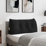 vidaXL Coussin de Dos Noir 100 x 24 x 50 cm Velours