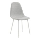 Venture Home Chaises à manger lot de 2 Polar polyester gris/blanc