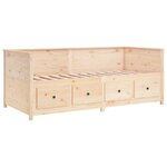vidaXL Lit de jour sans matelas 100x200 cm bois de pin massif
